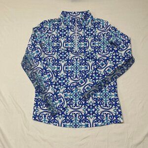 Blue Ibkül 1/4 zip long sleeved shirt